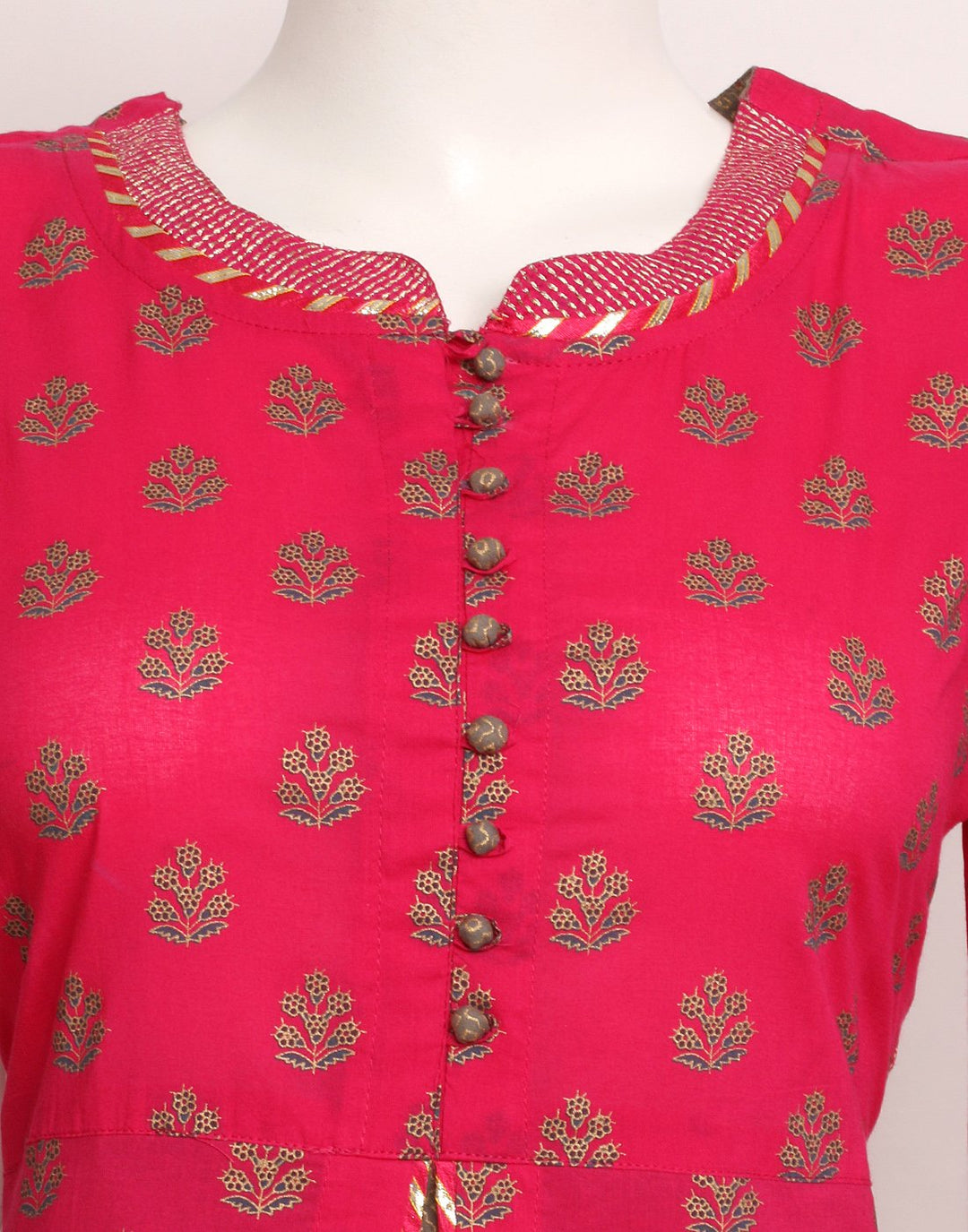 Rani Grey Cotton Kurti with Palazzo