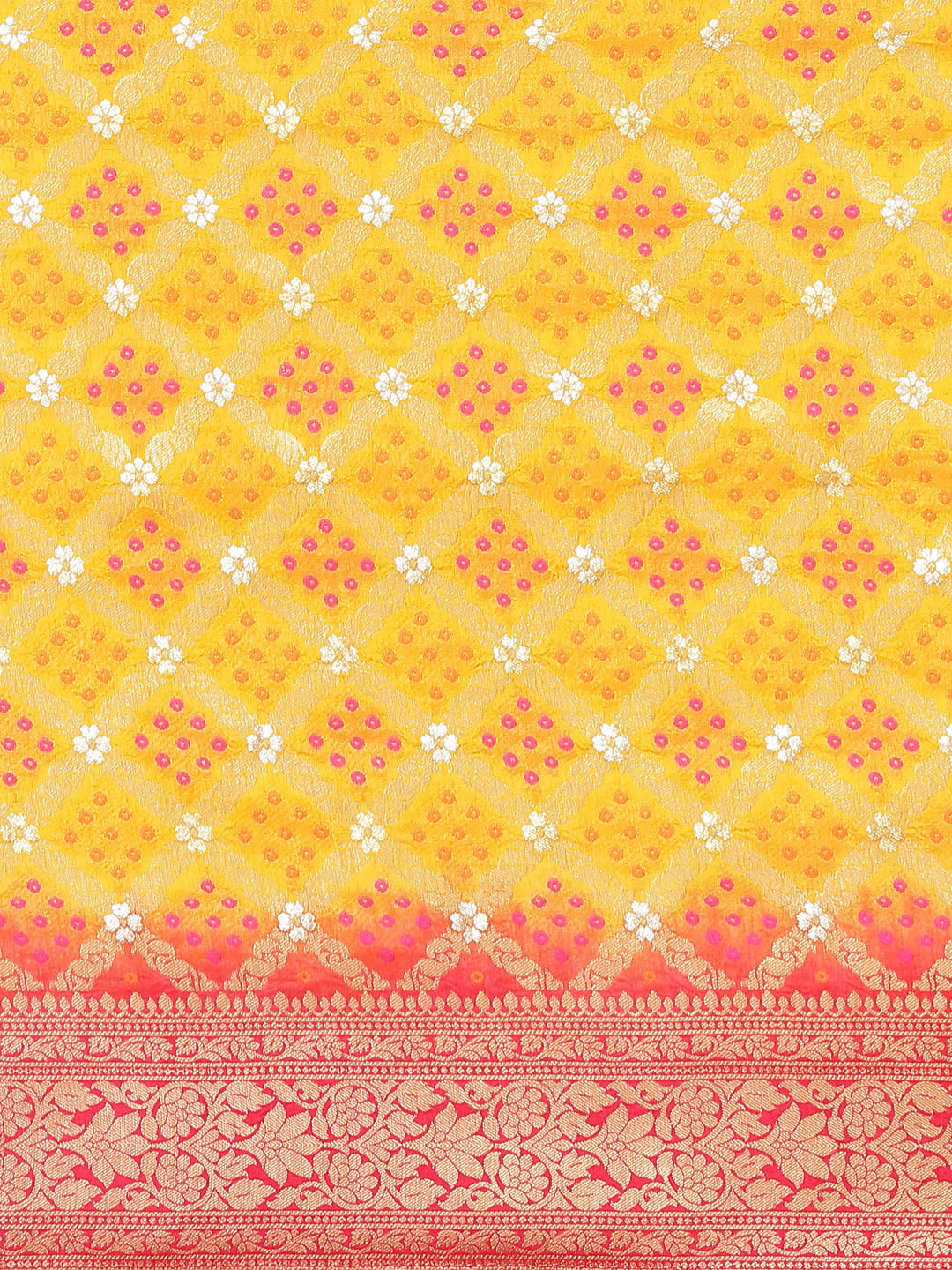 Banarasi Art mustard rani Handloom