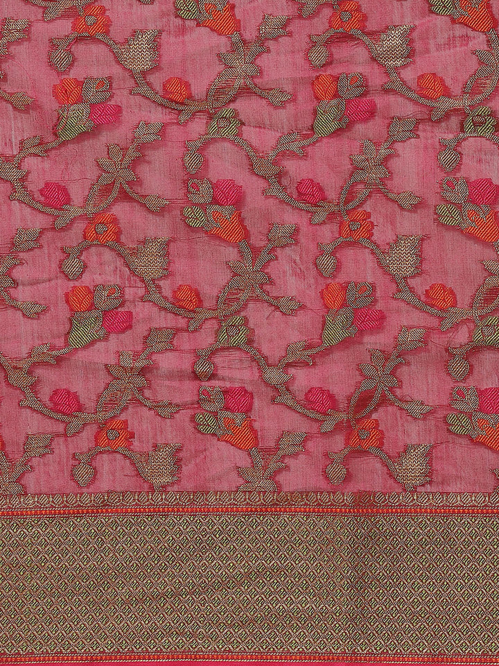 Zari Jaal Cotton Woven Saree