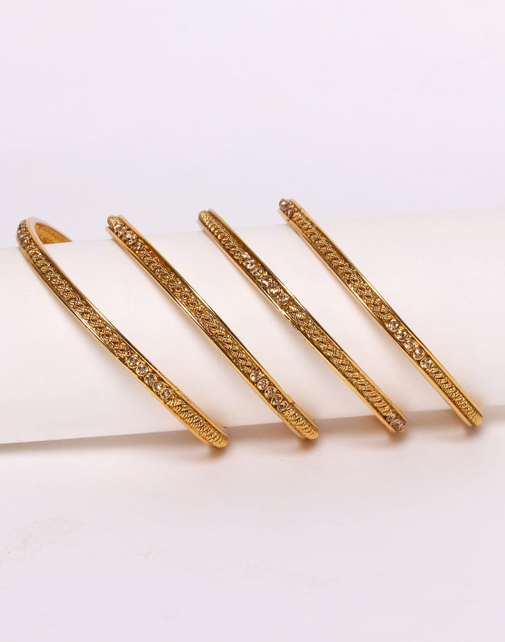 Traditional Gold Toned Bangle Set