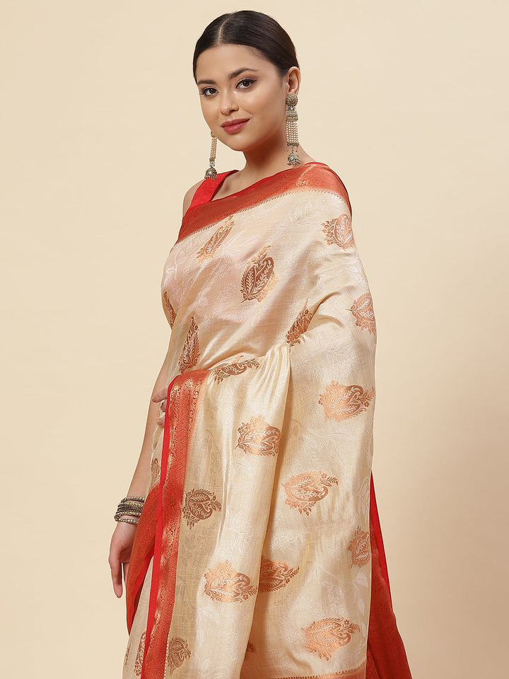 Zari Booti Handloom Woven Saree