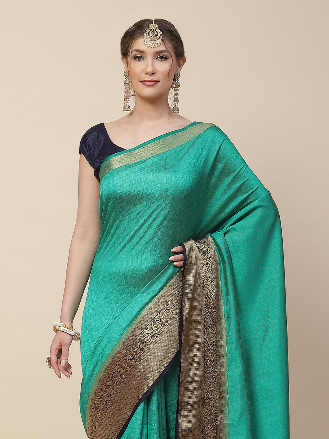 Zari Work Woven Art Handloom Saree