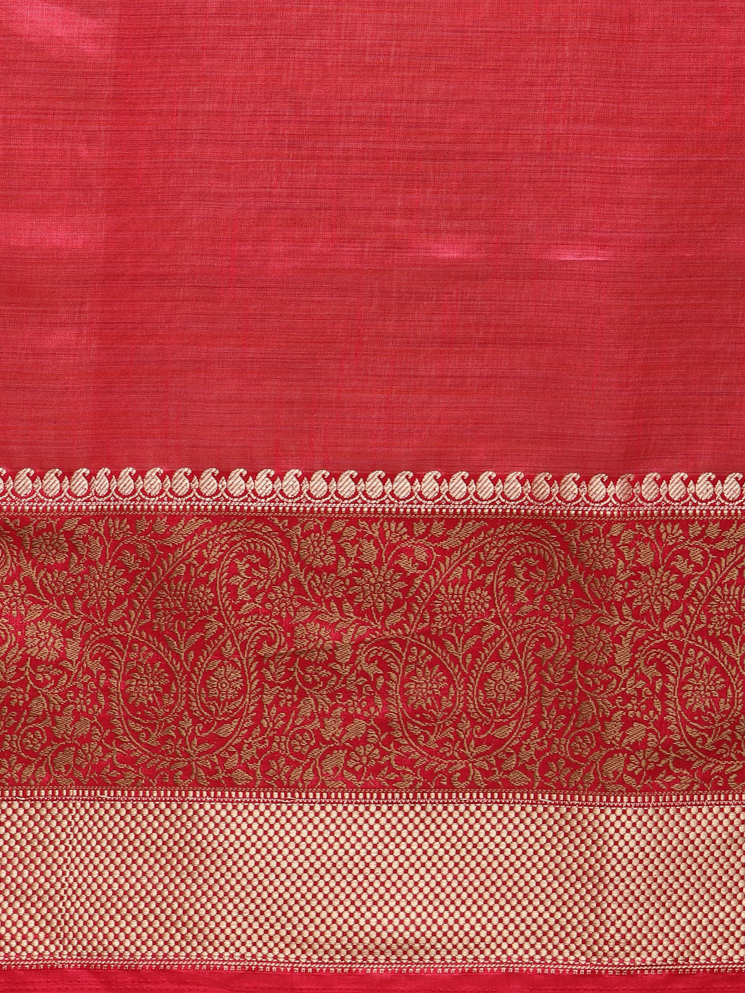 Plain Zari Border Art Handloom Woven Saree
