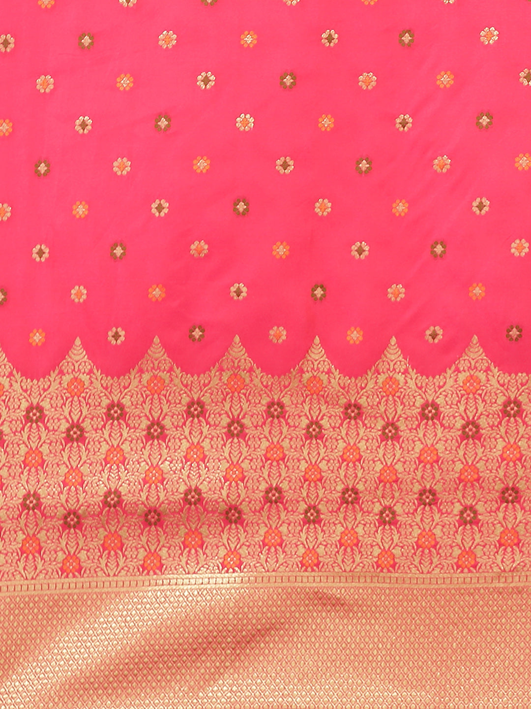 Banarasi Saree with Zari Border Booti