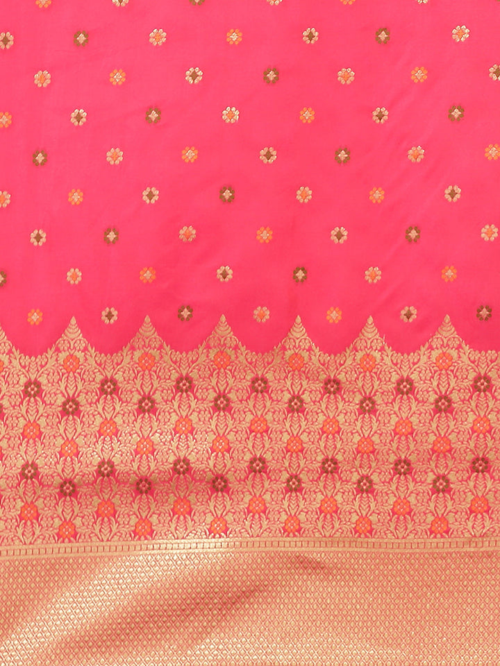 Banarasi Saree with Zari Border Booti