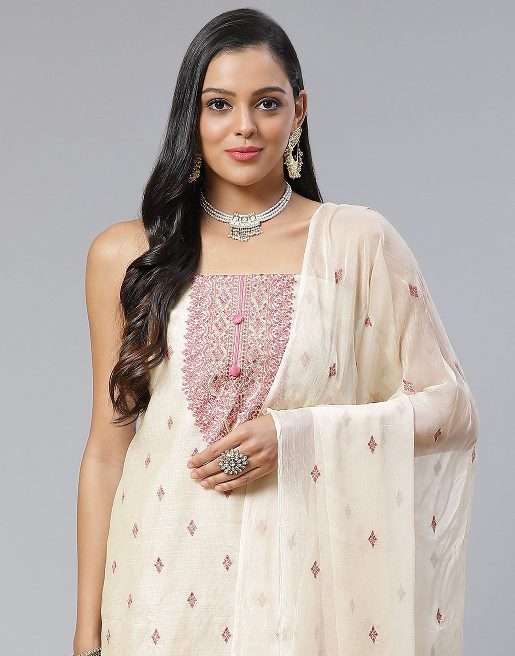 Chanderi Suit Set