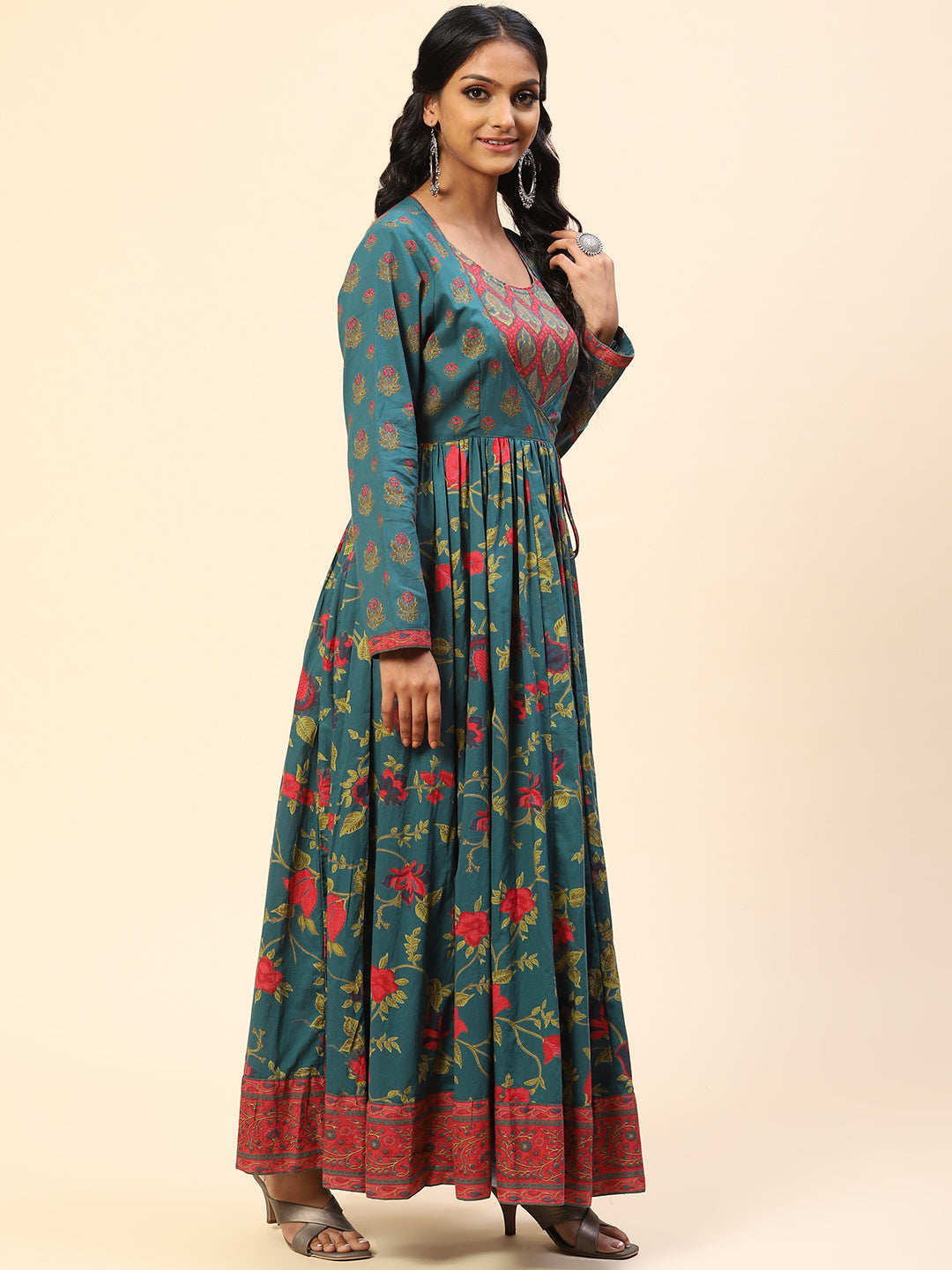 Printed Cotton Anarkali Kurta