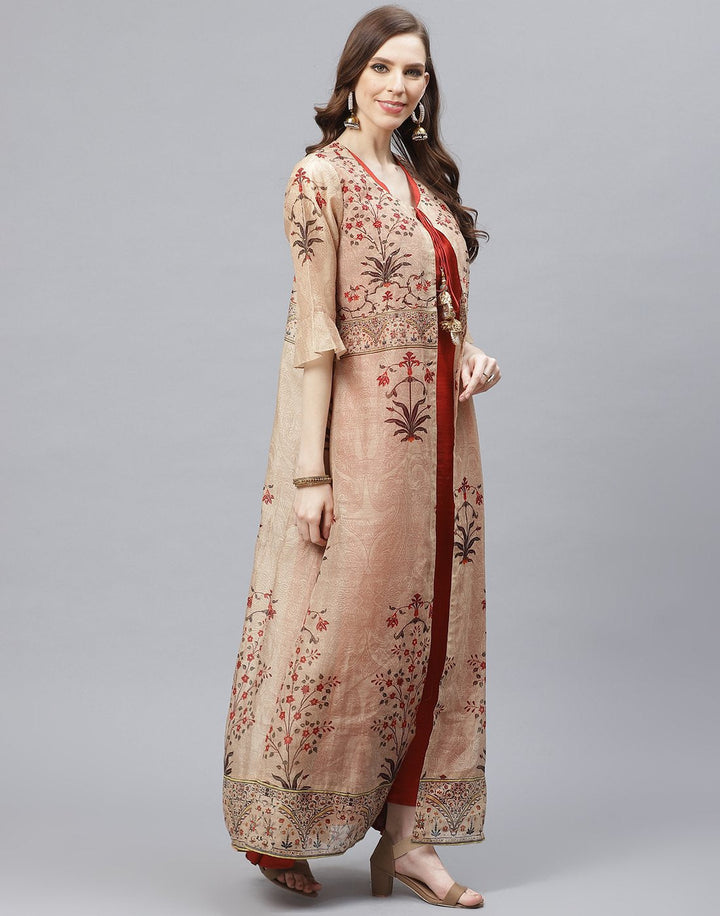 Double Layered Cotton Chanderi Kurti