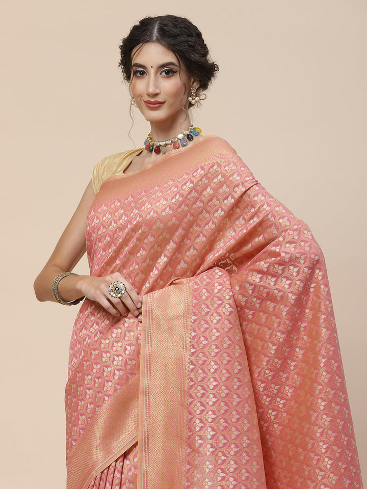 Zari Jaal Cotton Woven Saree