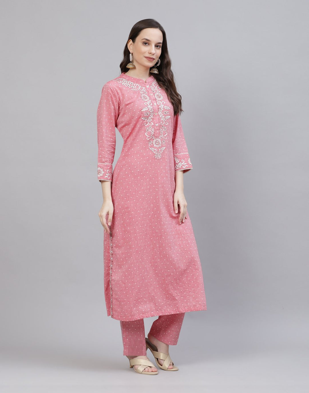 Printed Cotton Kurti With Pant