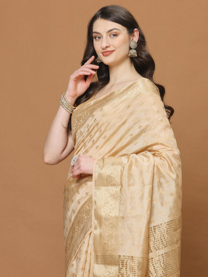 Zari Border Art Silk Woven Saree