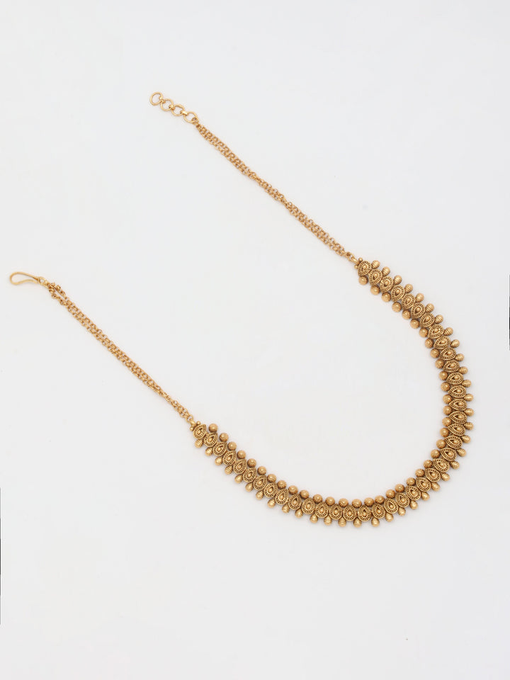 Gold Plated Necklace With Earrings