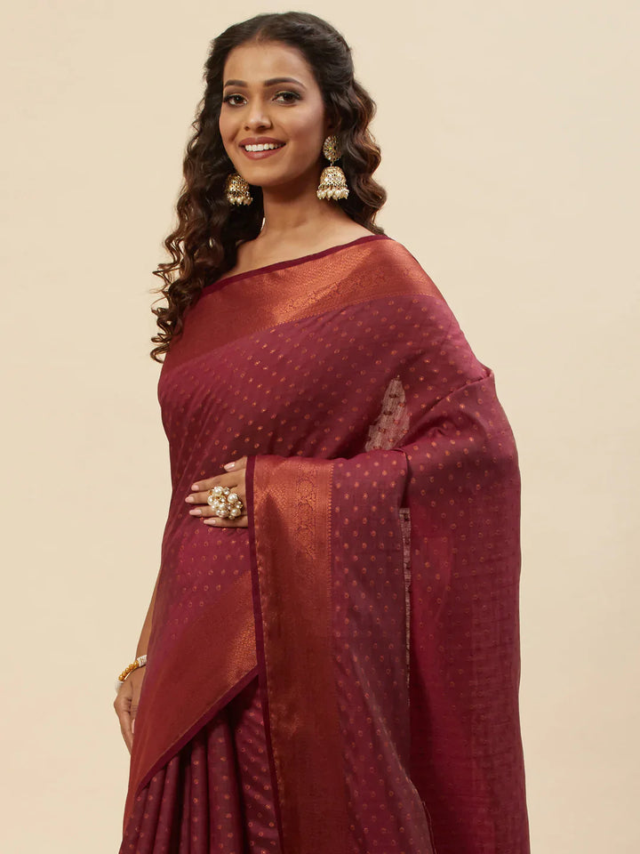Zari Booti Handloom Woven Saree