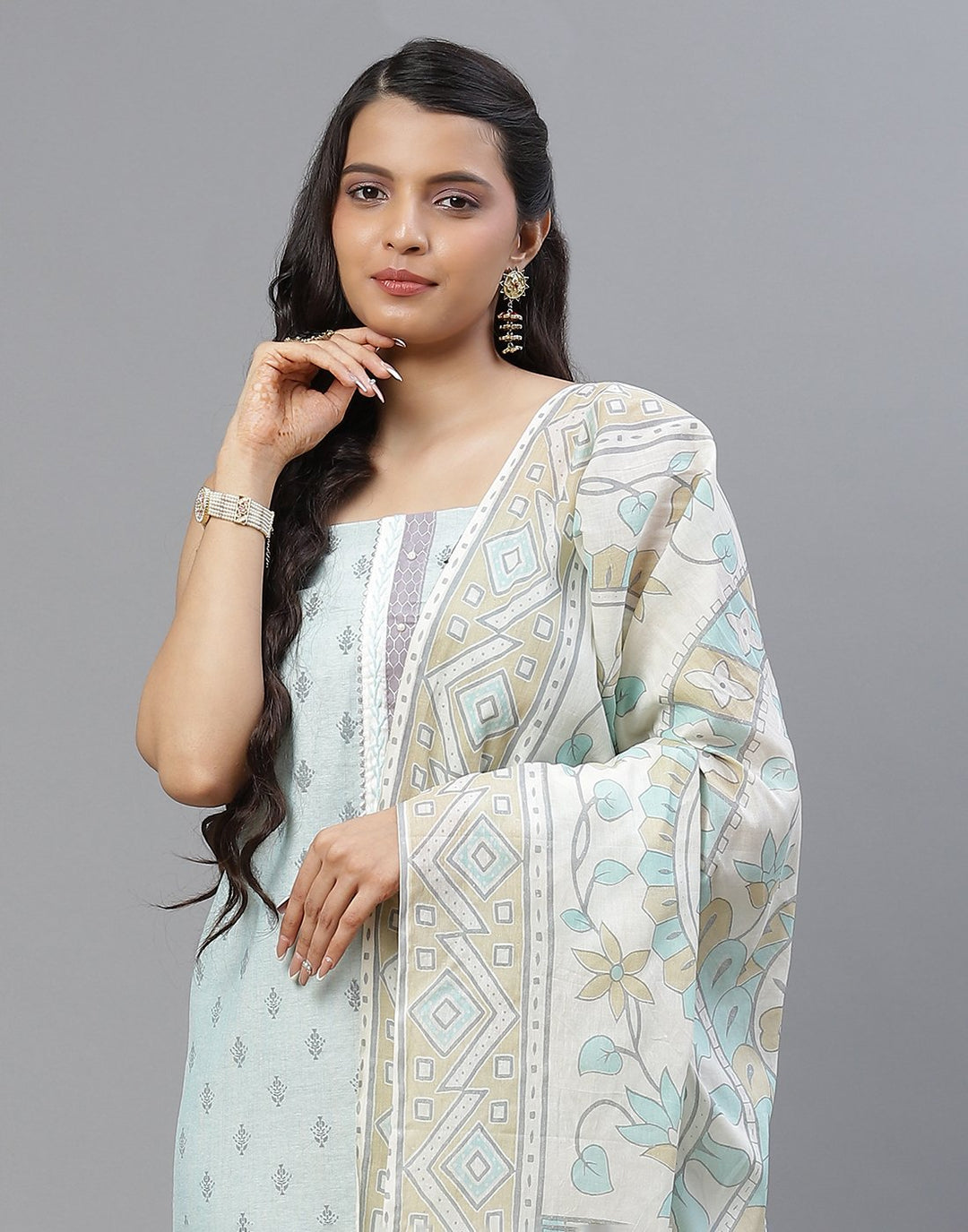 Cotton Printed Suit piece