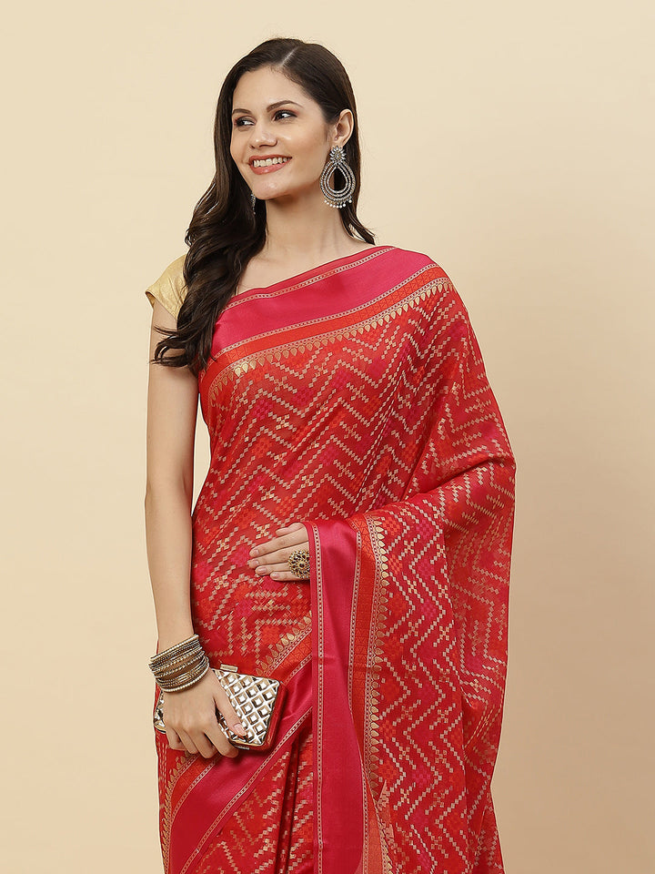 Zari Jaal Cotton Woven Saree