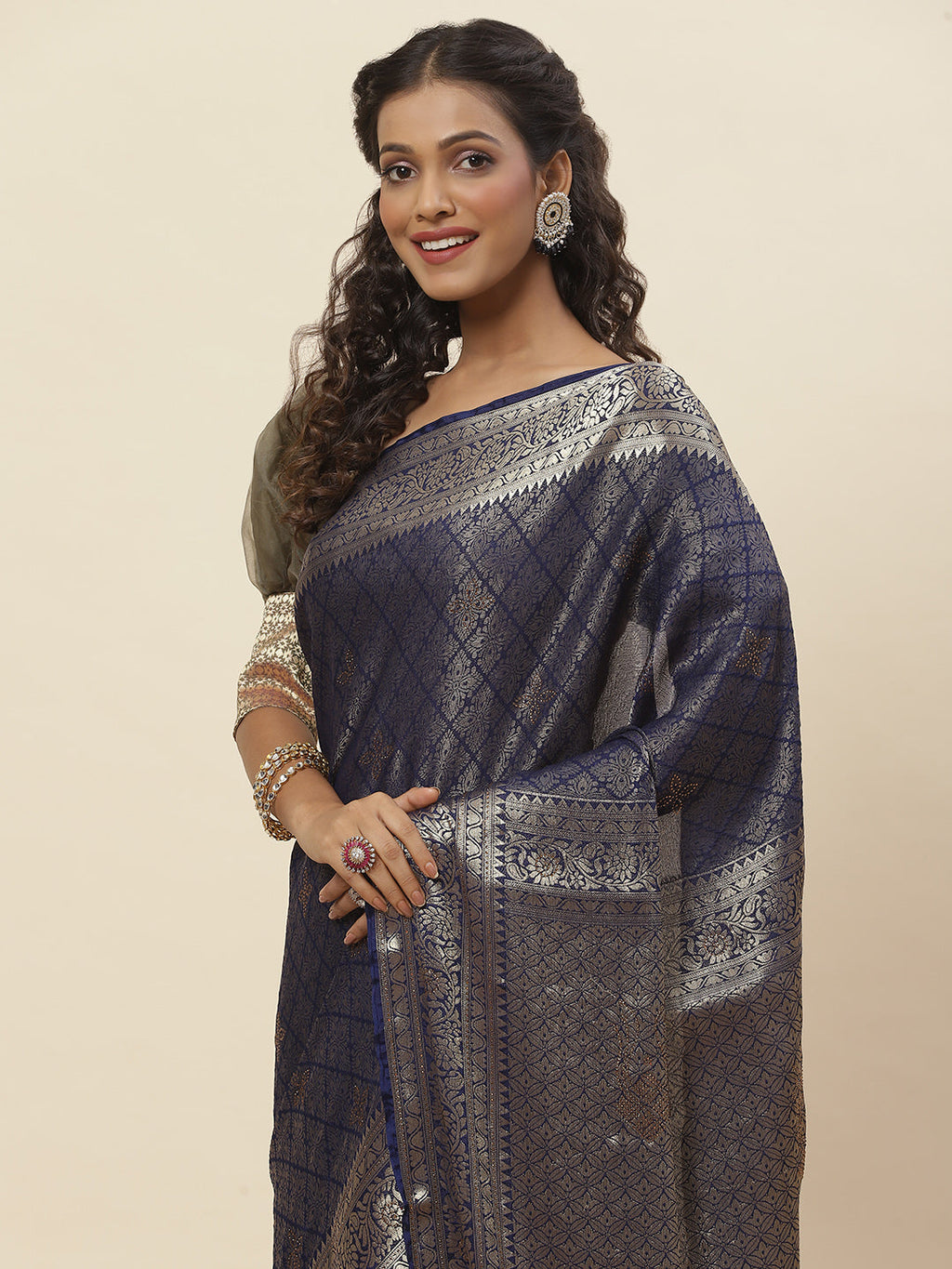 Woven Georgette Saree