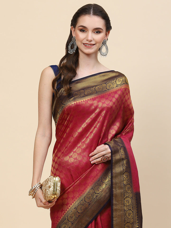 Zari Jaal Handloom Woven Saree