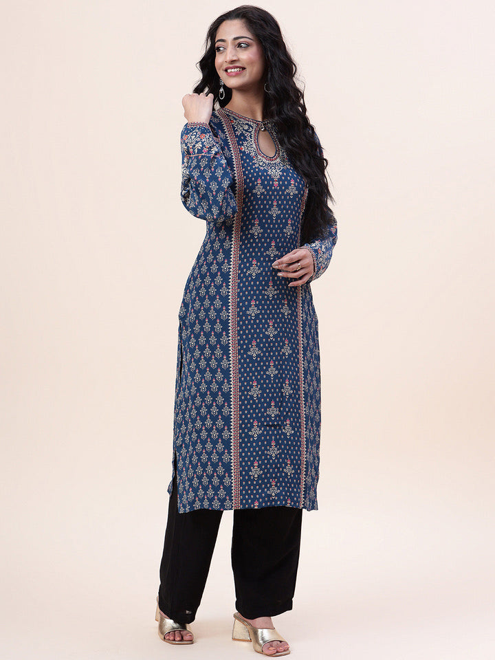 Digital Printed Crepe Kurta