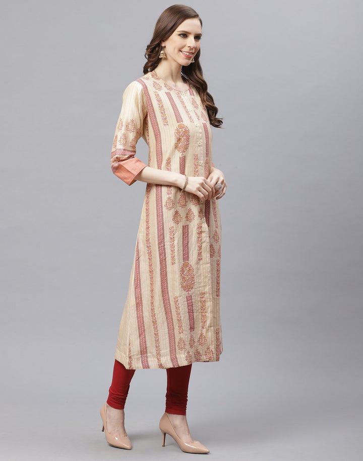 Straight Chanderi Kurta