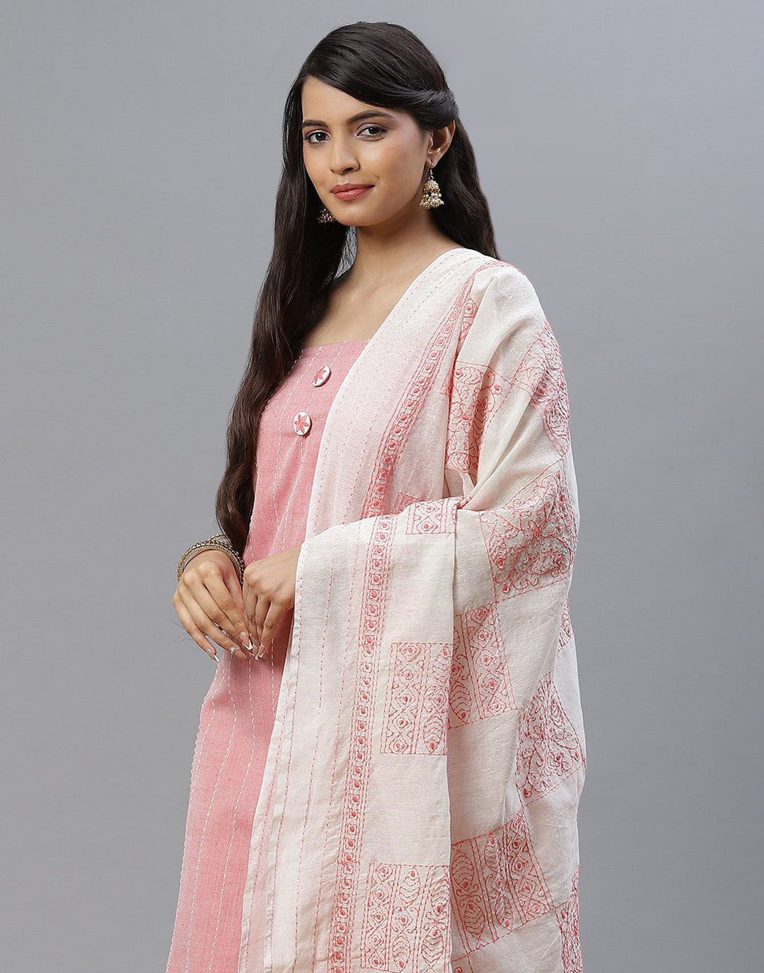 Cotton Embroidered Suit piece