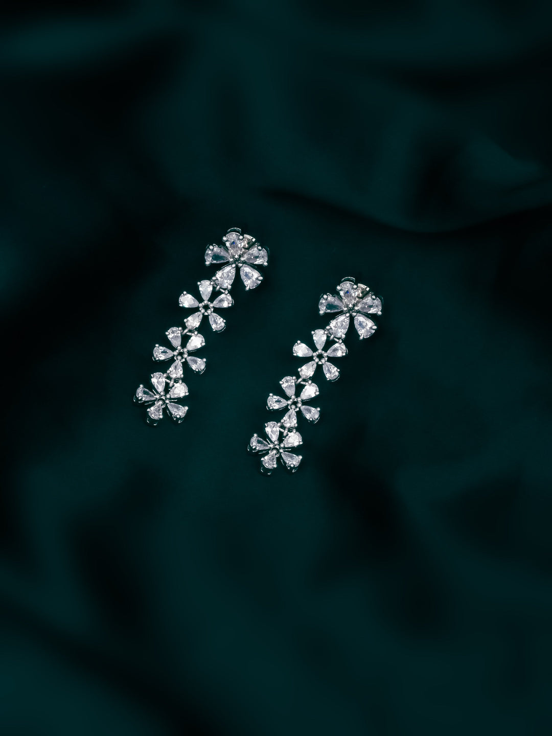 Gold &amp; White Drop &amp; Dangler Earrings
