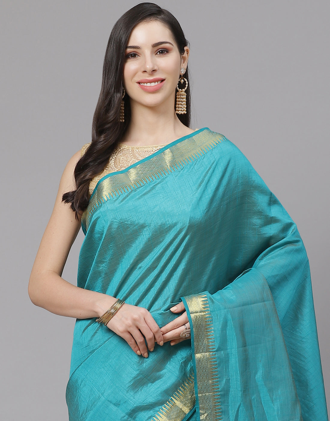 Zari Border Art Handloom Woven Saree