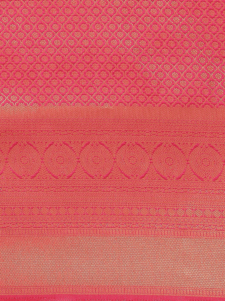 Brocade Zari Jaal Art Handloom Woven Saree