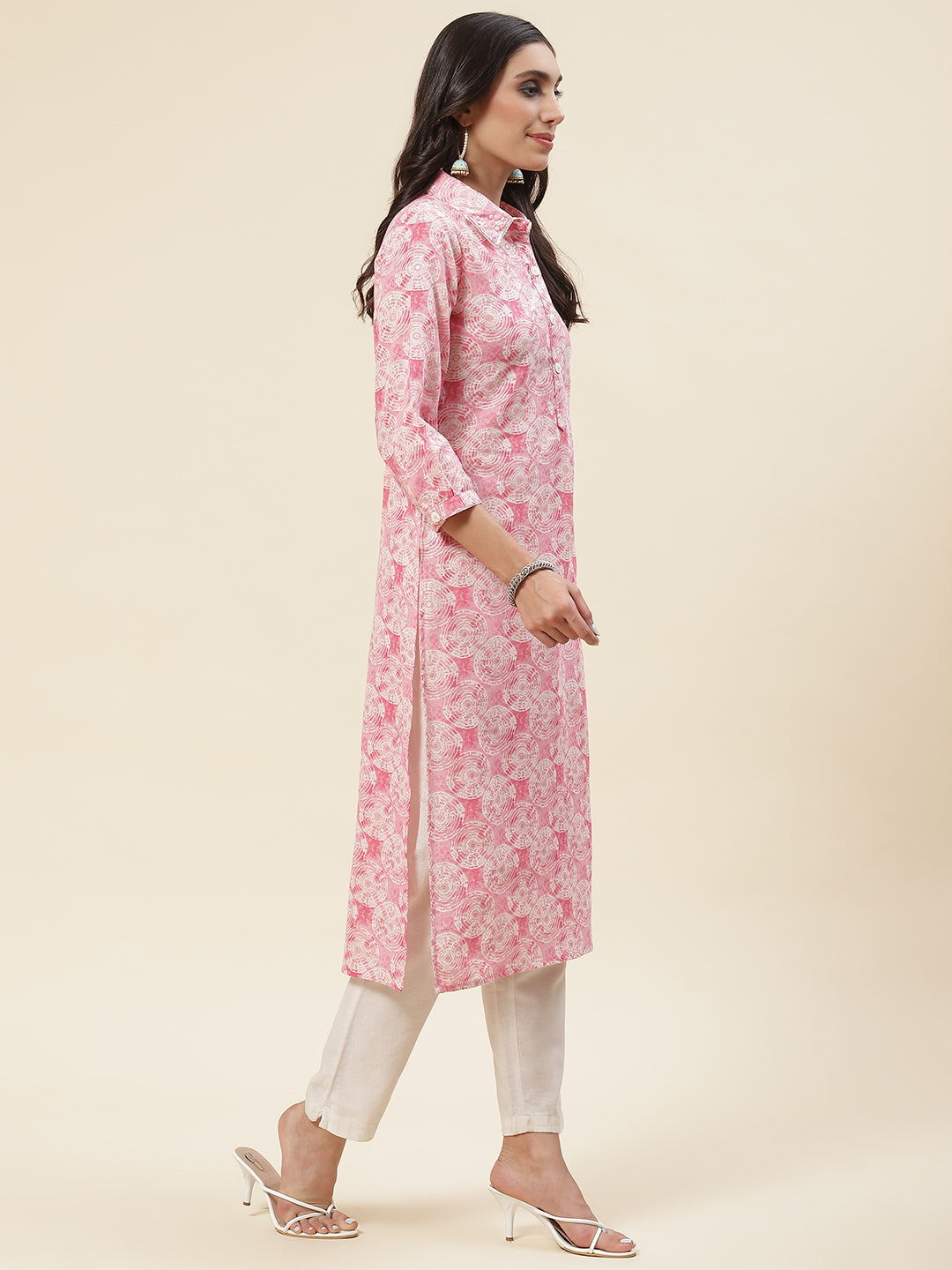 Printed Muslin Kurta