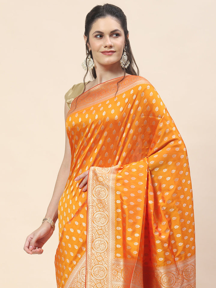 Zari Booti Woven Art Silk Banarsi Saree
