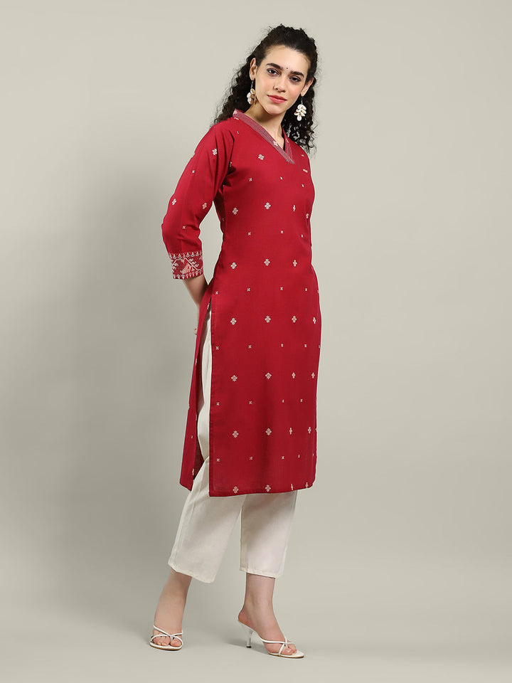 Printed Cotton Blend Kurta