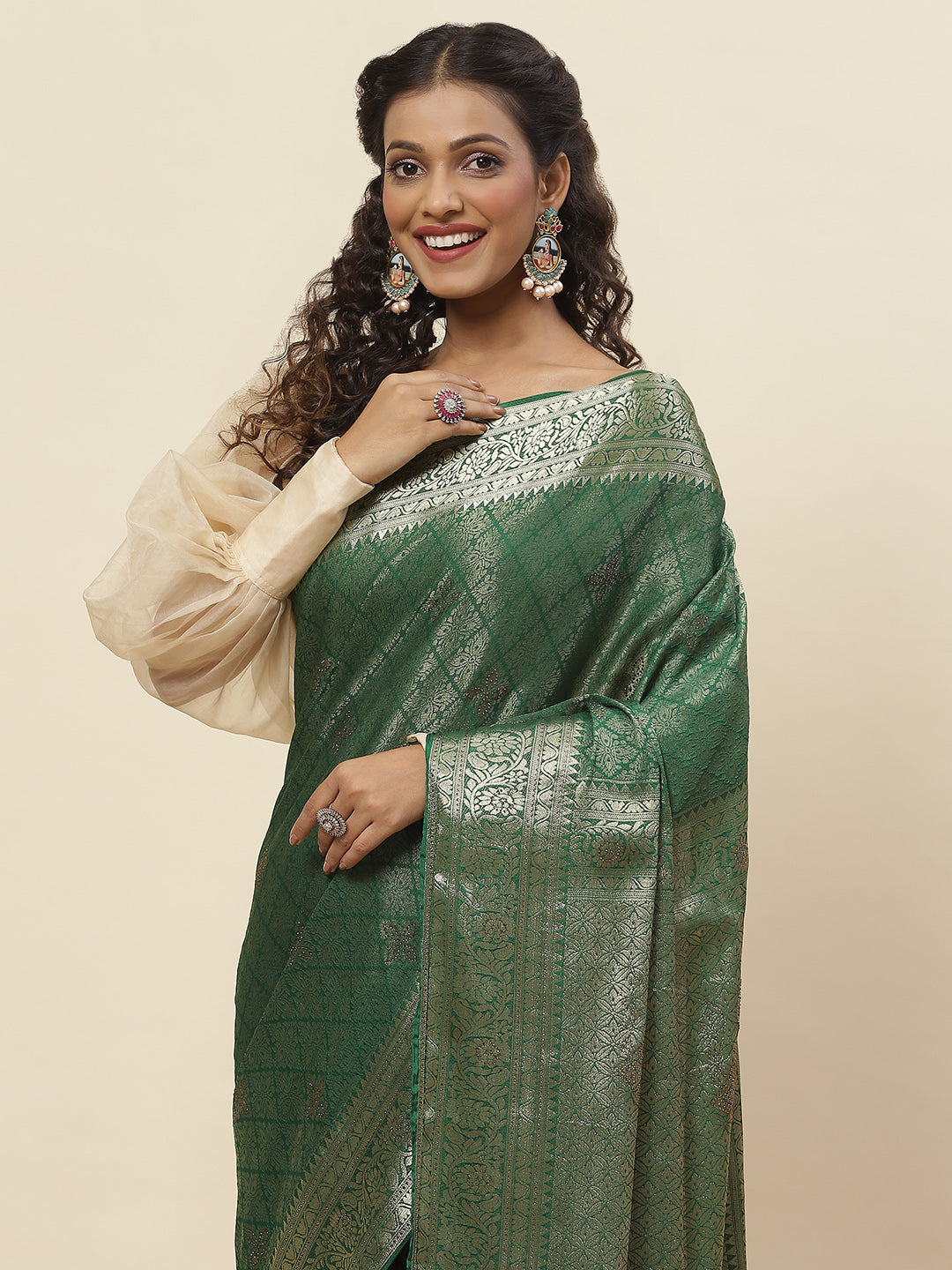 Woven Georgette Saree