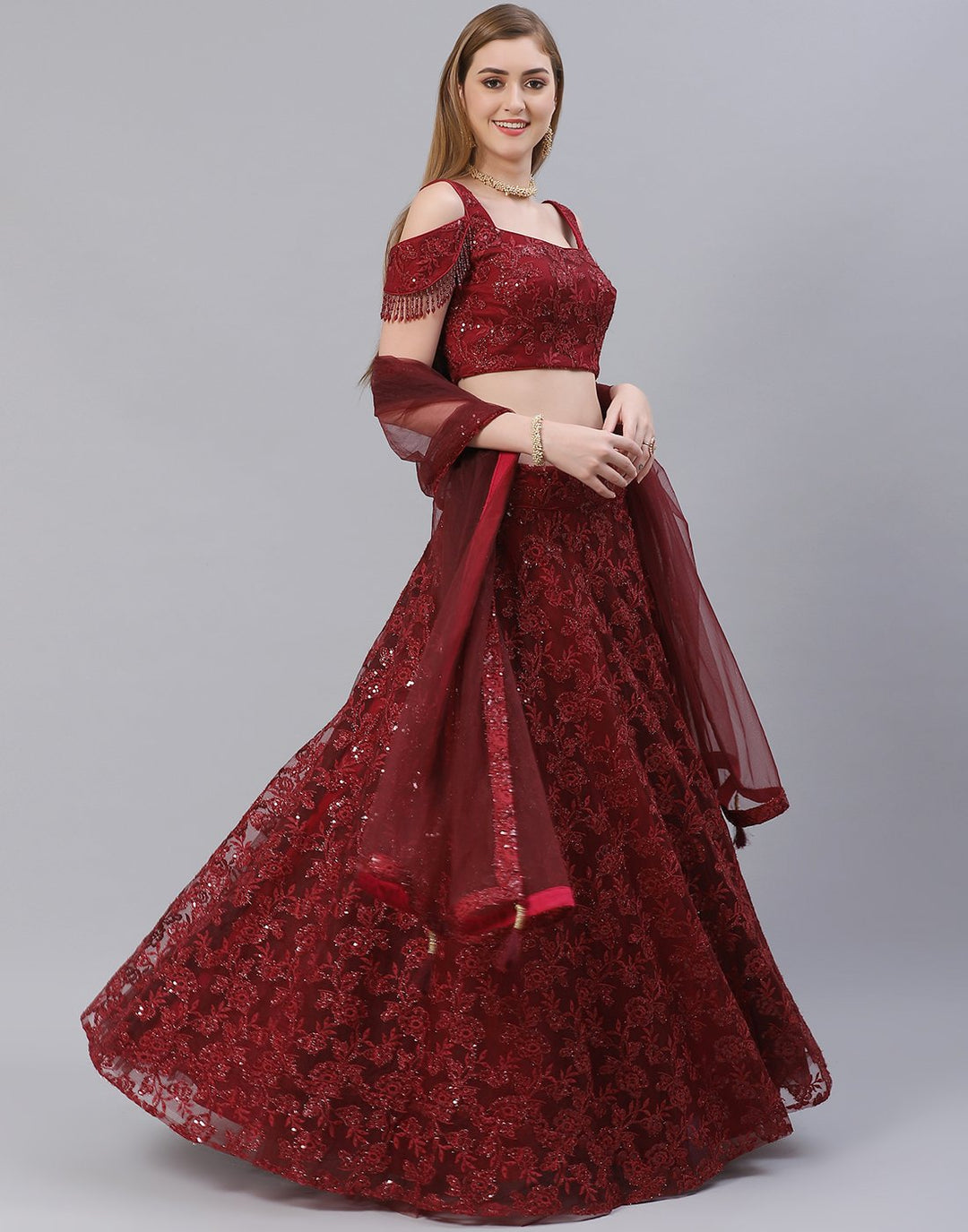 Net Party Wear Lehenga Choli