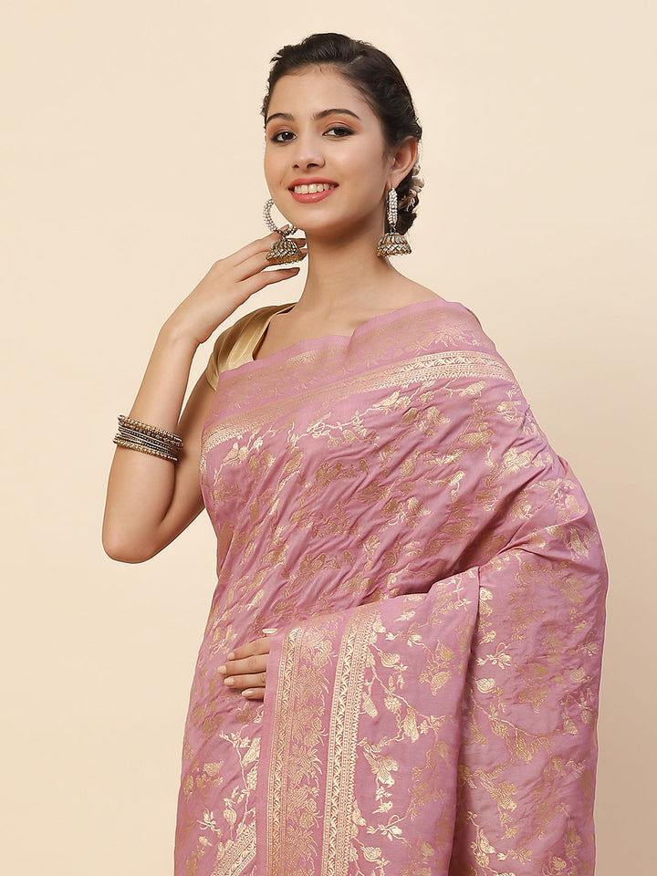 Zari Zaal Art Handloom Woven Saree