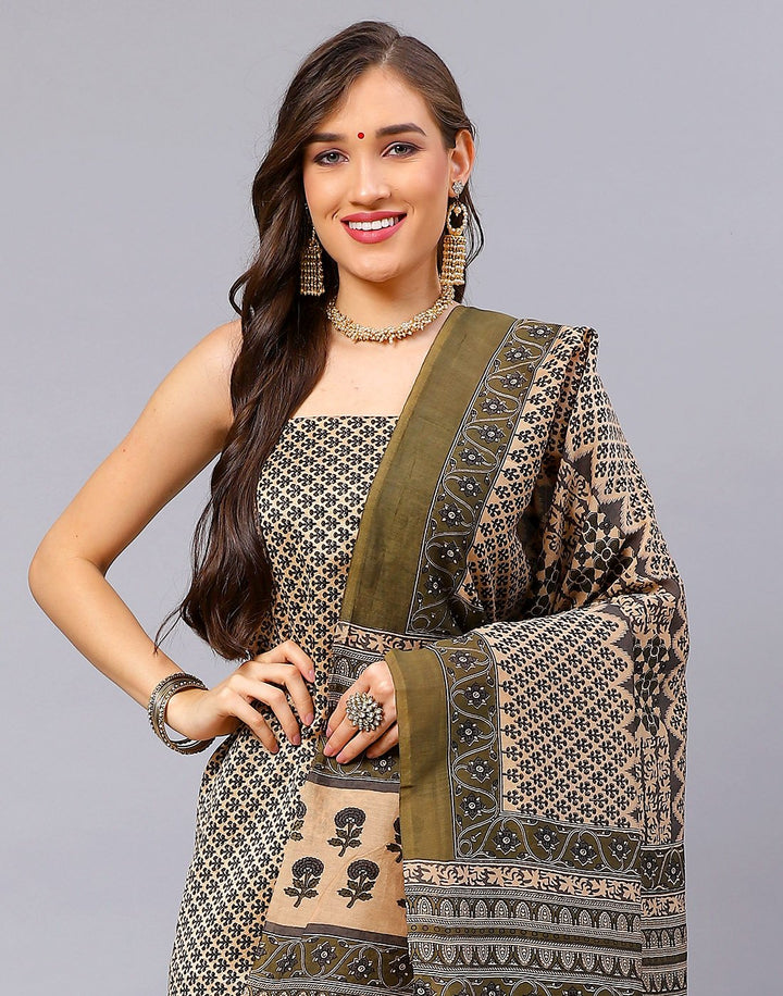 Chanderi Printed Suit Piece