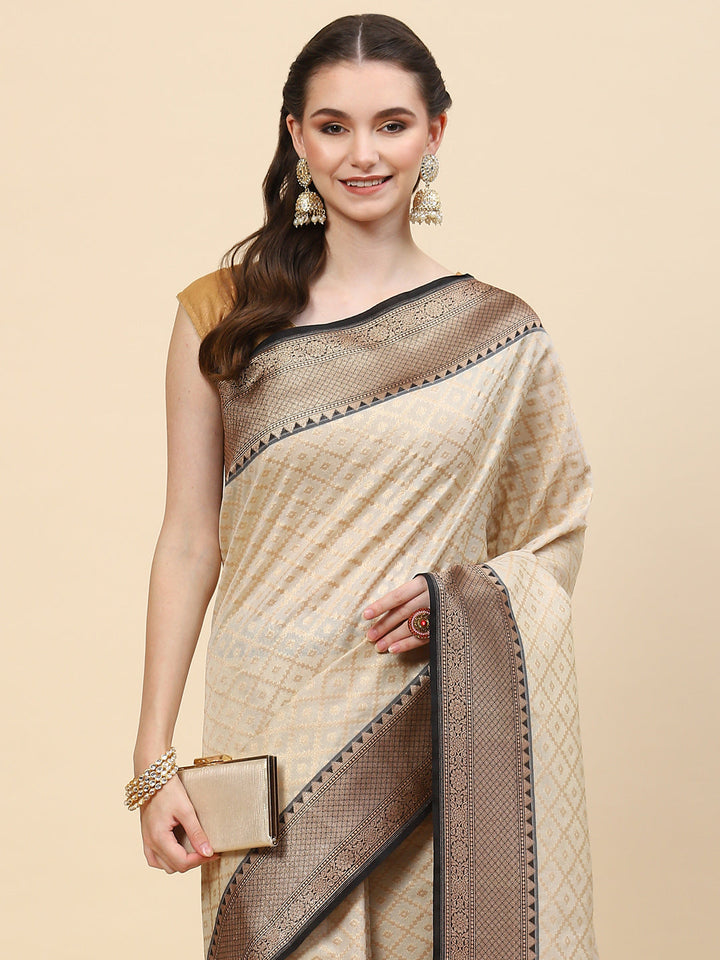 Zari Jaal Cotton Woven Saree