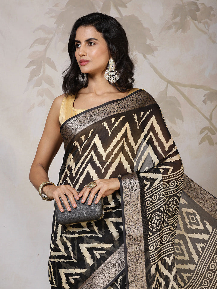 Digital Printed Georgette Saree
