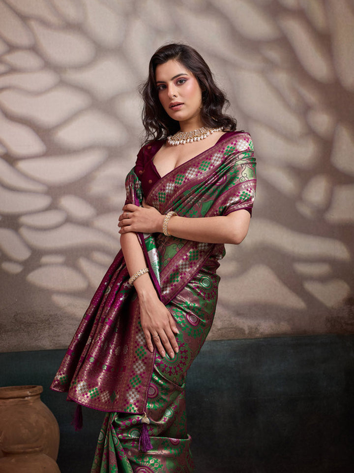 Woven Design Banarasi Silk Saree