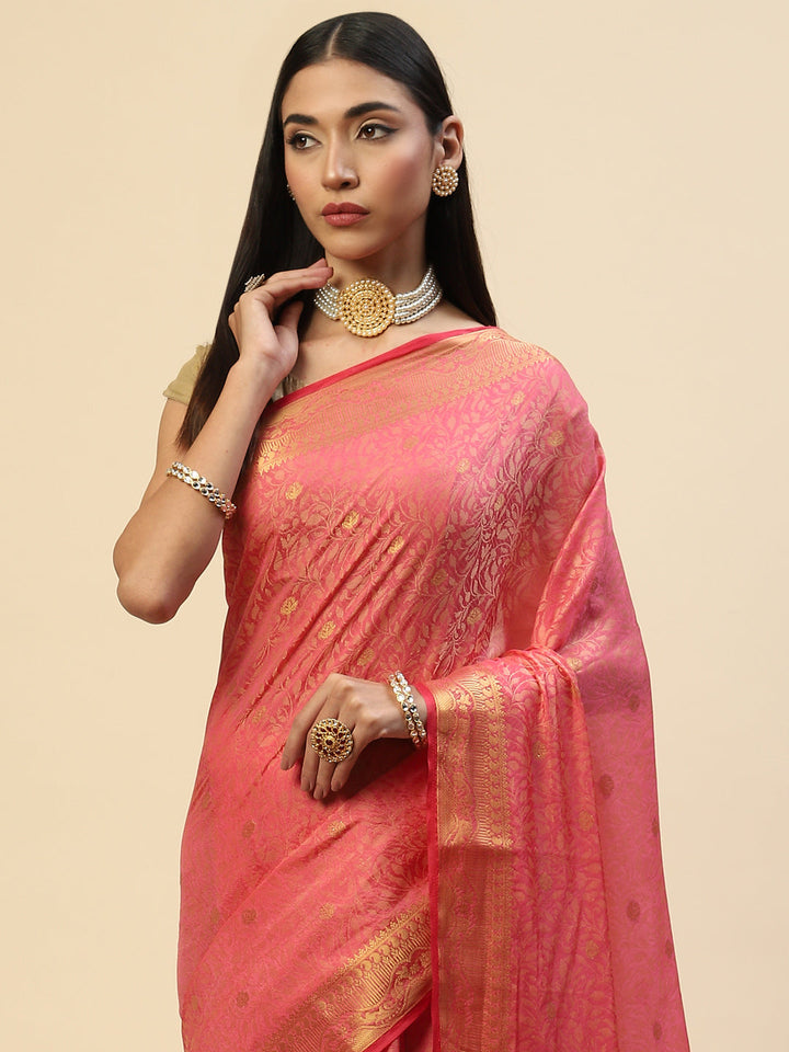 Resham Zari Border Handloom Saree