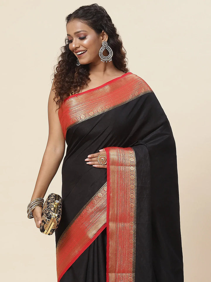 Zari Jaal Handloom Woven Saree