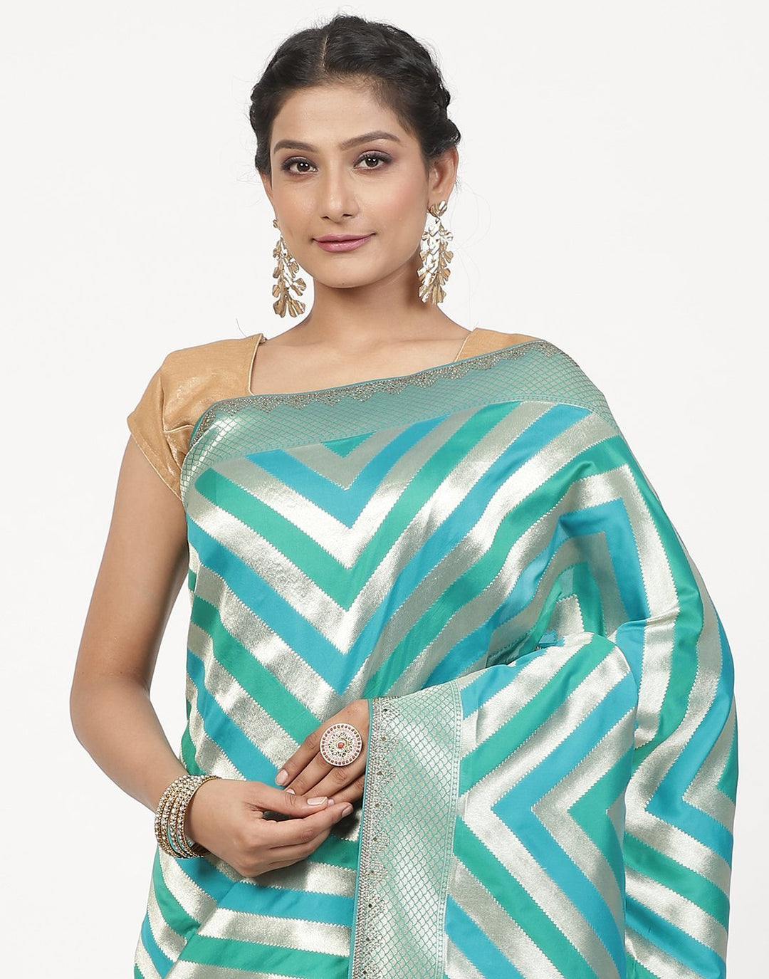 MBZ Meena Bazaar-Banarasi Art handloom Silk Saree