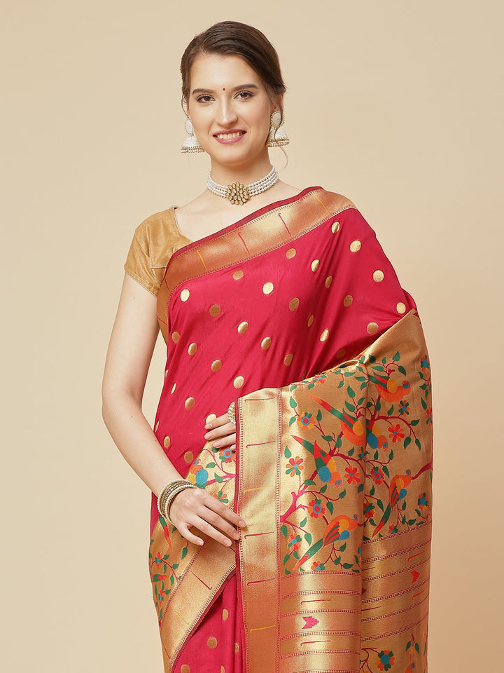 Zari Booti Art Handloom Woven Saree