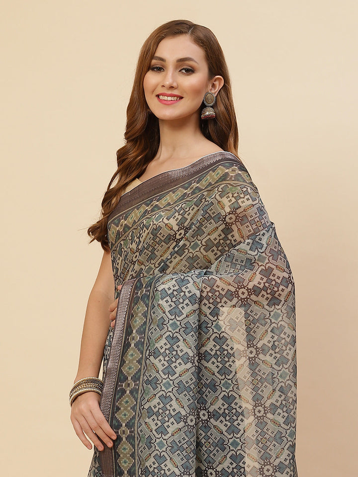 Patola Printed Cotton Saree
