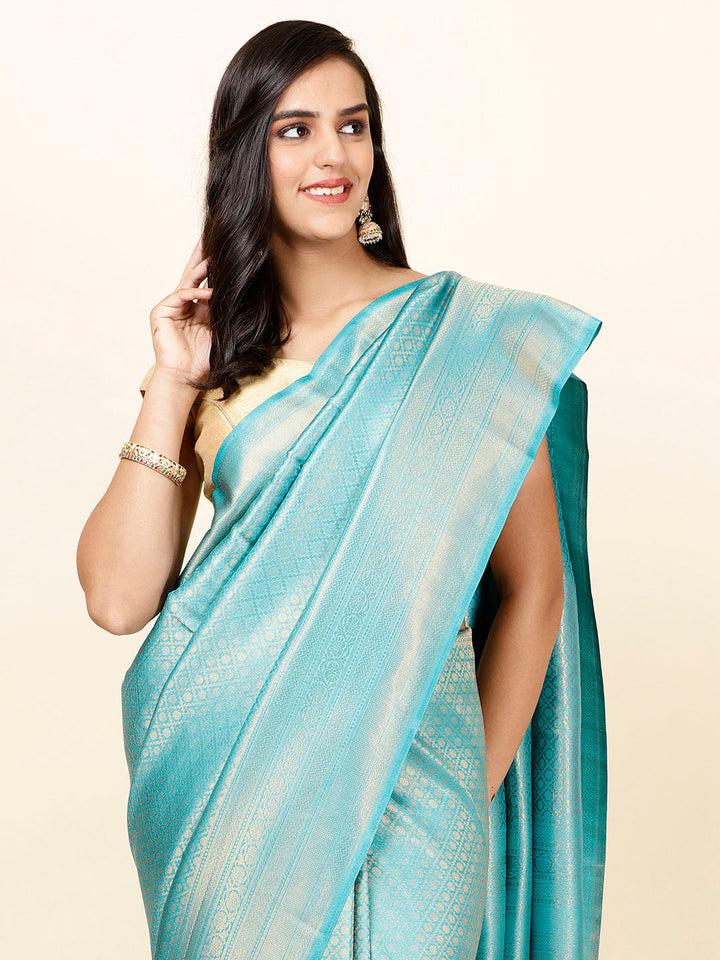 Zari Jaal Woven Handloom Saree