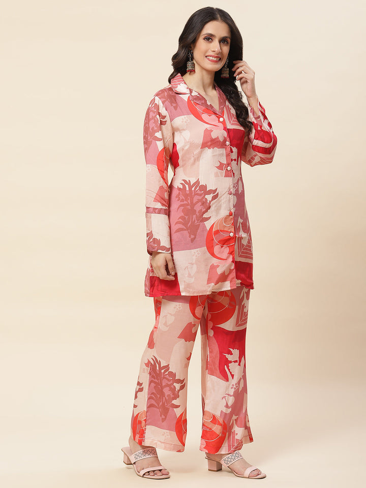 Printed Cotton Kurti With Pants