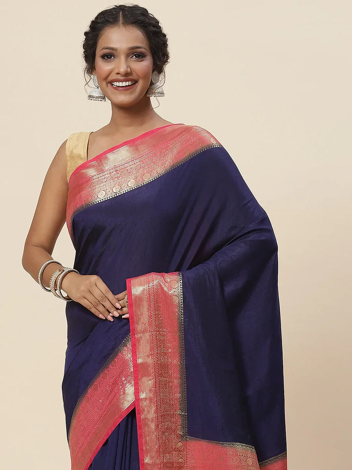 Zari Jaal Handloom Woven Saree