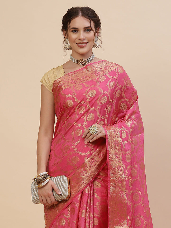 Zari Jaal Cotton Woven Saree