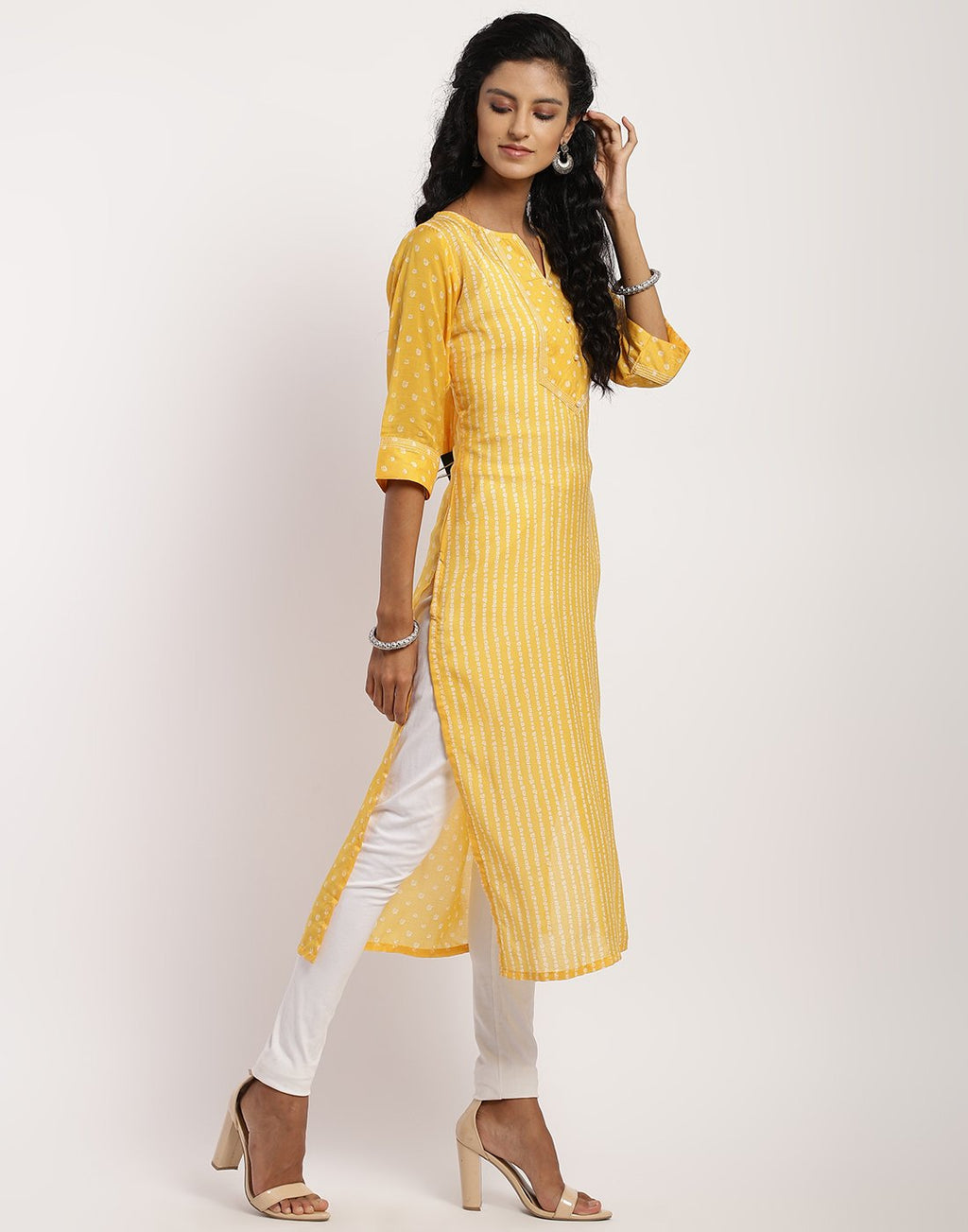 MBZ Meena Bazaar-Cotton Printed Kurta