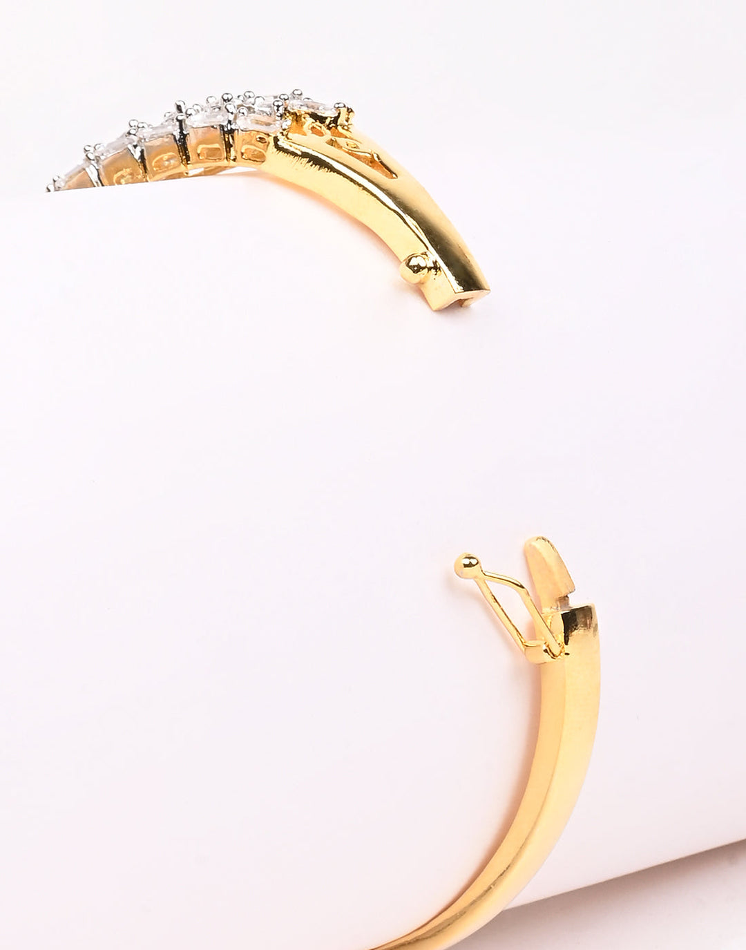 Gold Plated Bracelet Embellished With Diamond Stone