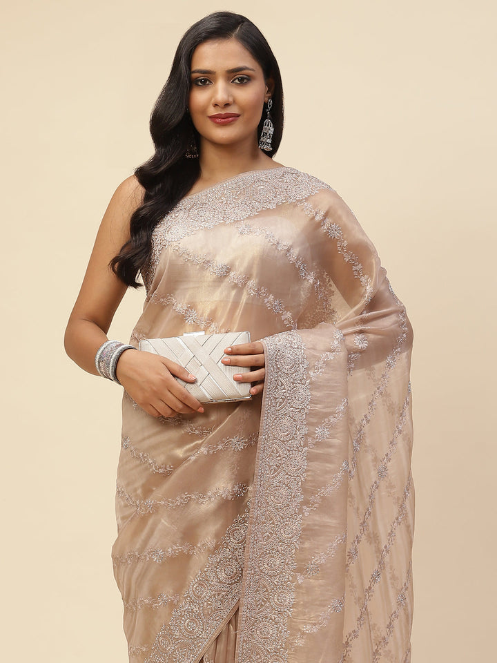 Stone Embroidered Banarasi Saree