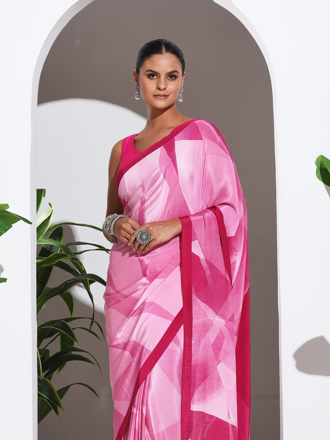 Digital Printed Crepe Saree